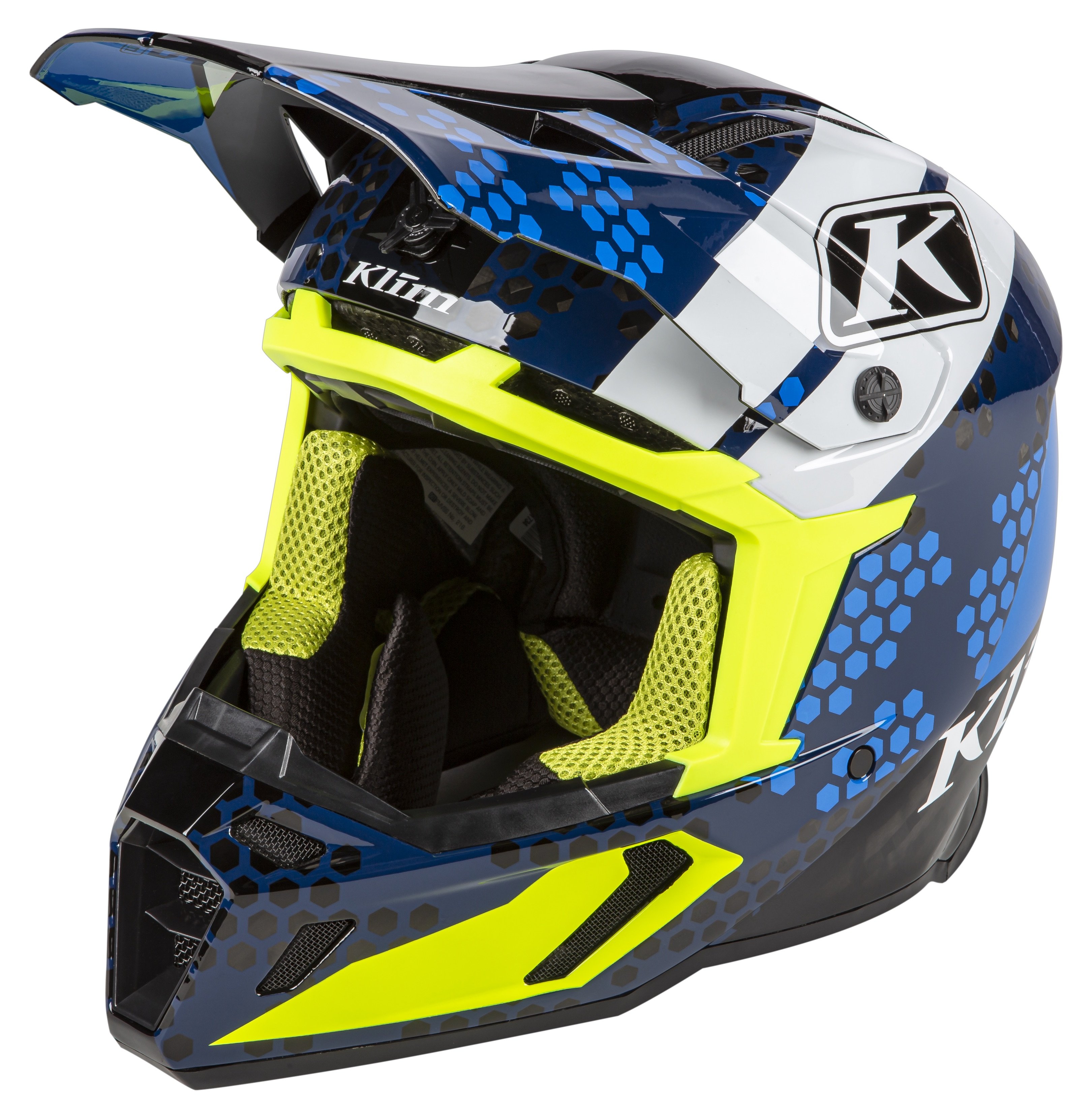 Main image of Klim F5 Visor (Tactik Kinetik Blue)